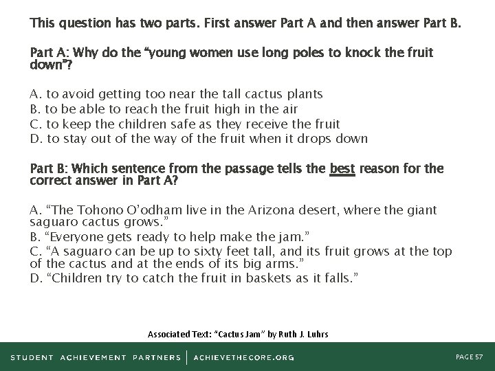 This question has two parts. First answer Part A and then answer Part B.