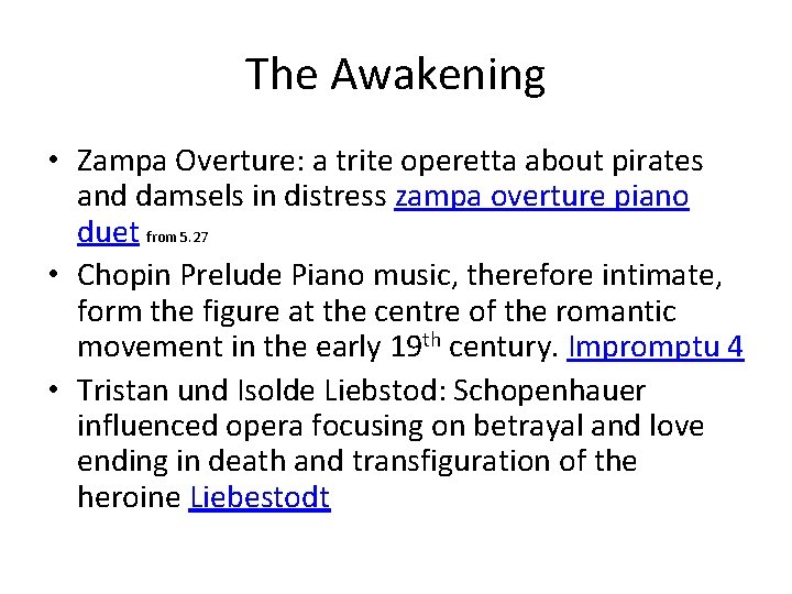 The Awakening • Zampa Overture: a trite operetta about pirates and damsels in distress The Awakening • Zampa Overture: a trite operetta about pirates and damsels in distress