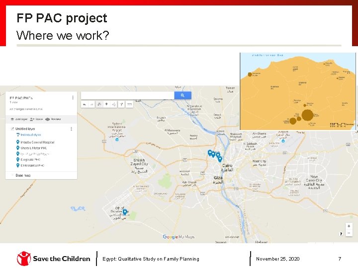 FP PAC project Where we work? Egypt: Qualitative Study on Family Planning November 25,