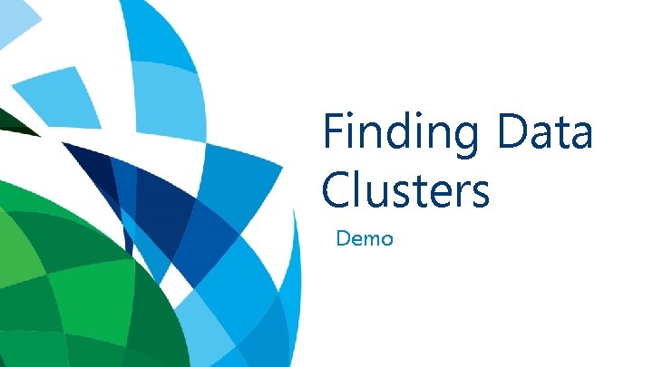 Finding Data Clusters Demo 