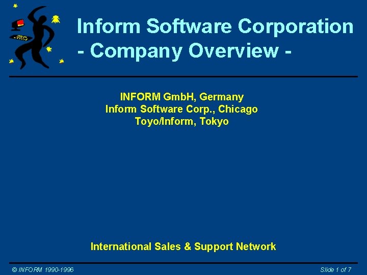 Inform Software Corporation - Company Overview INFORM Gmb. H, Germany Inform Software Corp. ,