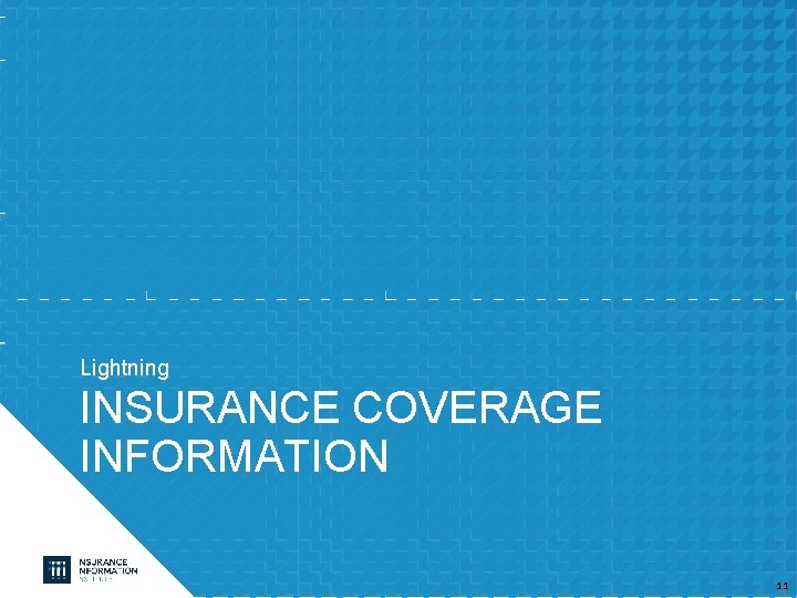 Lightning INSURANCE COVERAGE INFORMATION 11 