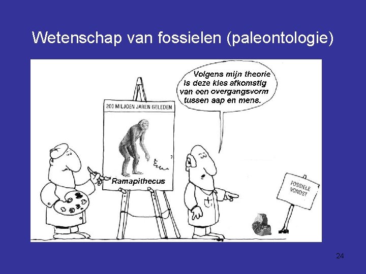 Wetenschap van fossielen (paleontologie) 24 