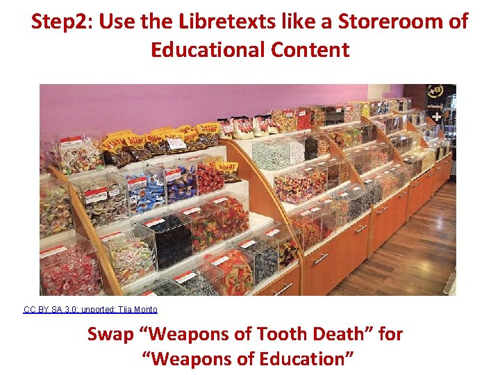 Step 2: Use the Libretexts like a Storeroom of Educational Content CC BY SA