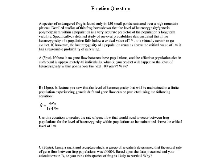 Practice Question 