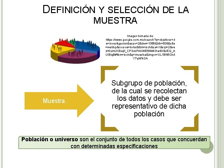 DEFINICIÓN Y SELECCIÓN DE LA MUESTRA Imagen tomada de: https: //www. google. com. mx/search?