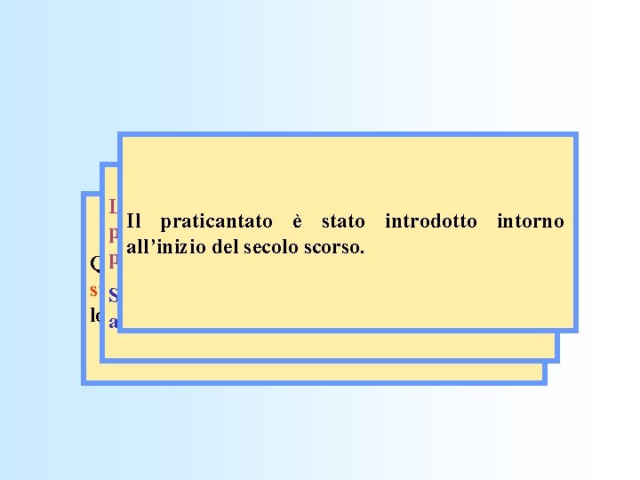La competizione tra ospedali per accaparrarsi i Il praticantato è stato introdotto intorno praticanti