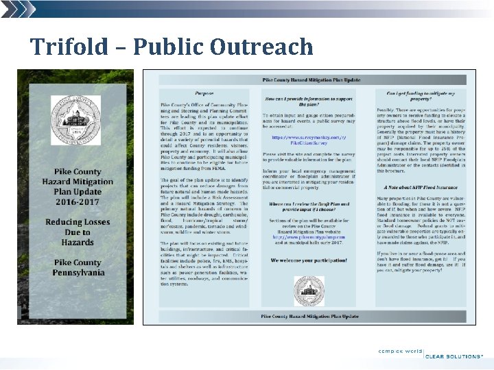 Trifold – Public Outreach 