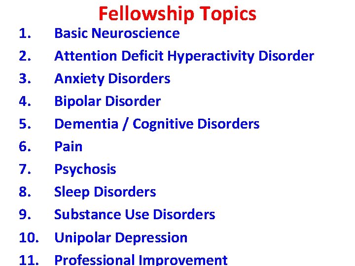 1. 2. 3. 4. 5. 6. 7. 8. 9. 10. 11. Fellowship Topics Basic
