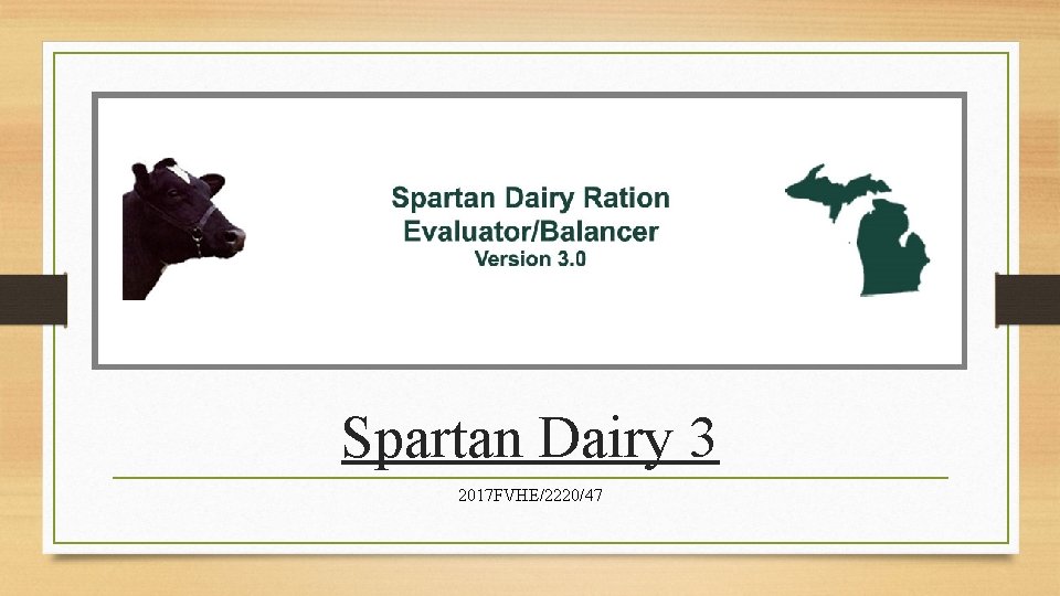 Spartan Dairy 3 2017 FVHE/2220/47 