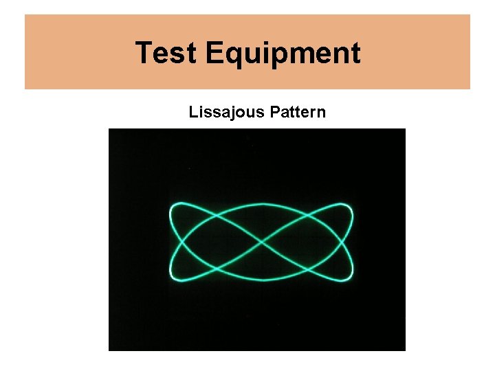 Test Equipment Lissajous Pattern 