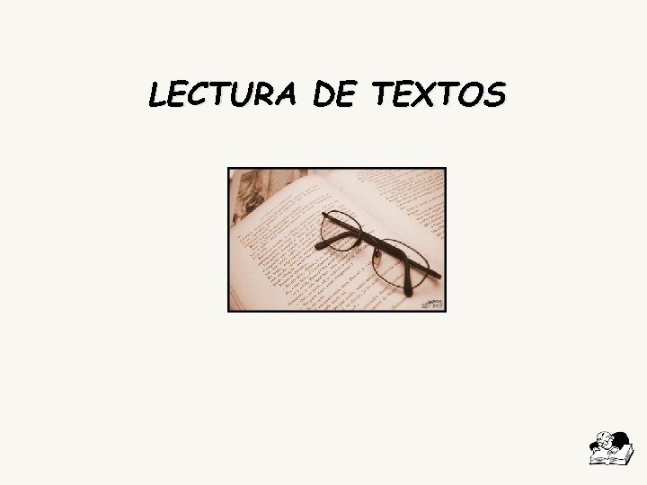 LECTURA DE TEXTOS 