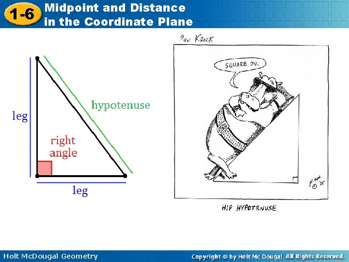 1 -6 Midpoint and Distance in the Coordinate Plane Holt Mc. Dougal Geometry 