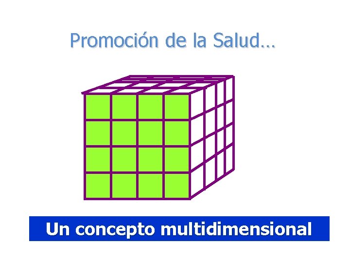 Promoción de la Salud… Un concepto multidimensional 