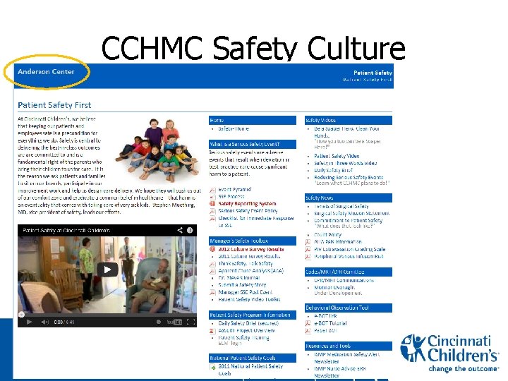 CCHMC Safety Culture 