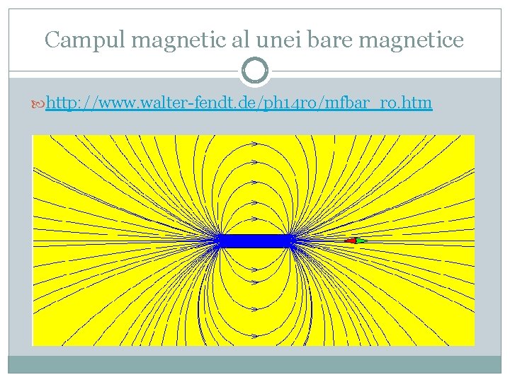 Campul magnetic al unei bare magnetice http: //www. walter-fendt. de/ph 14 ro/mfbar_ro. htm 