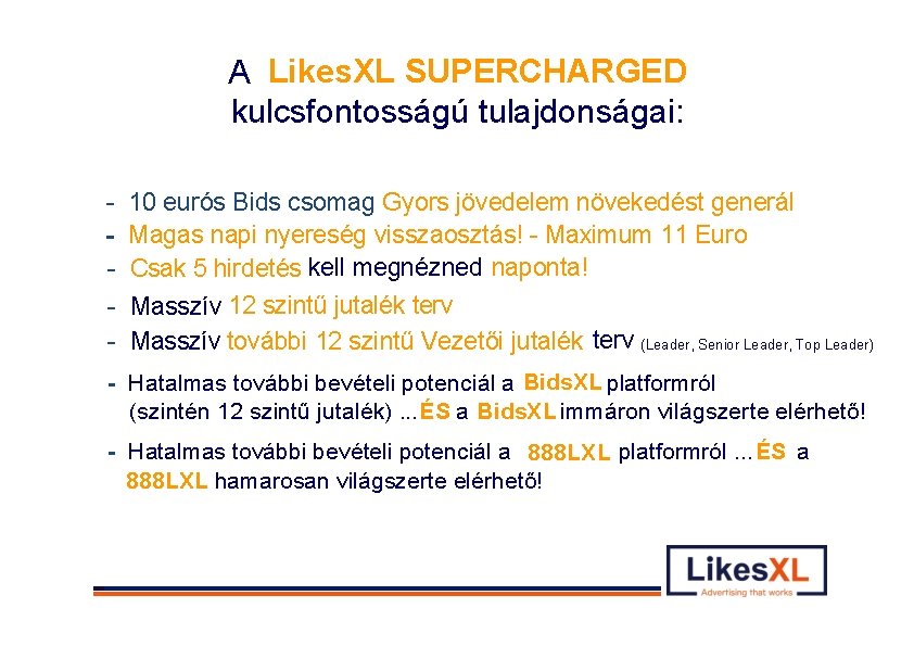 SUPERCHARGED A Likes. XL kulcsfontosságú SUPERCHARGED A Likes. XL Key Features kulcsfontosságú tulajdonságai: tulajdonságai