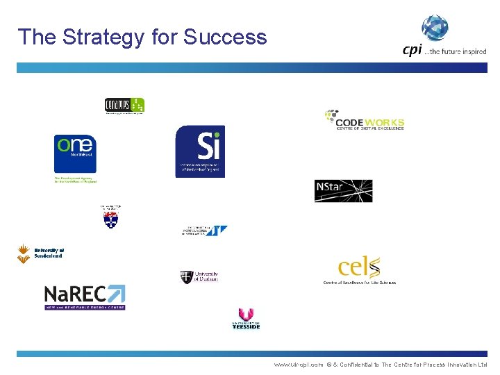 The Strategy for Success www. uk-cpi. com © & Confidential to The Centre for
