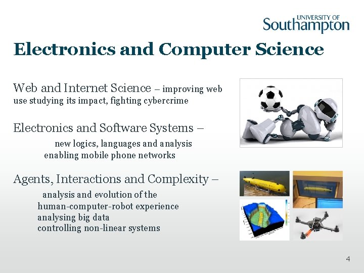 Electronics and Computer Science Web and Internet Science – improving web use studying its