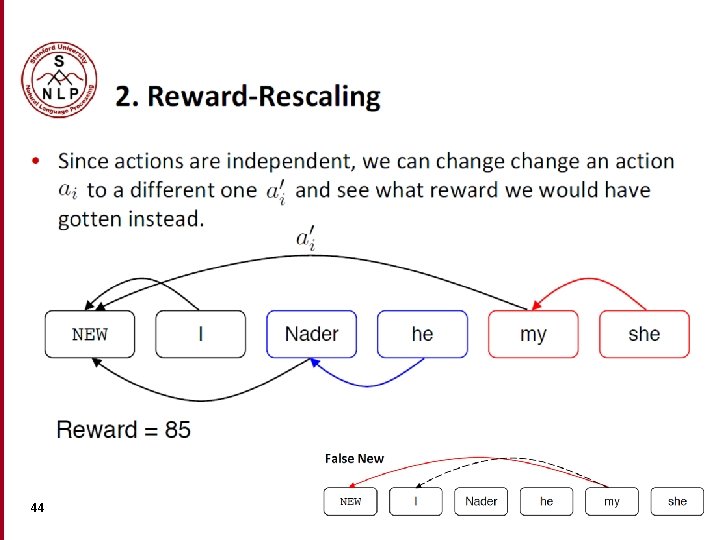 2. Reward-Rescaling • Since actions are independent, we can change an action ai to 2. Reward-Rescaling • Since actions are independent, we can change an action ai to