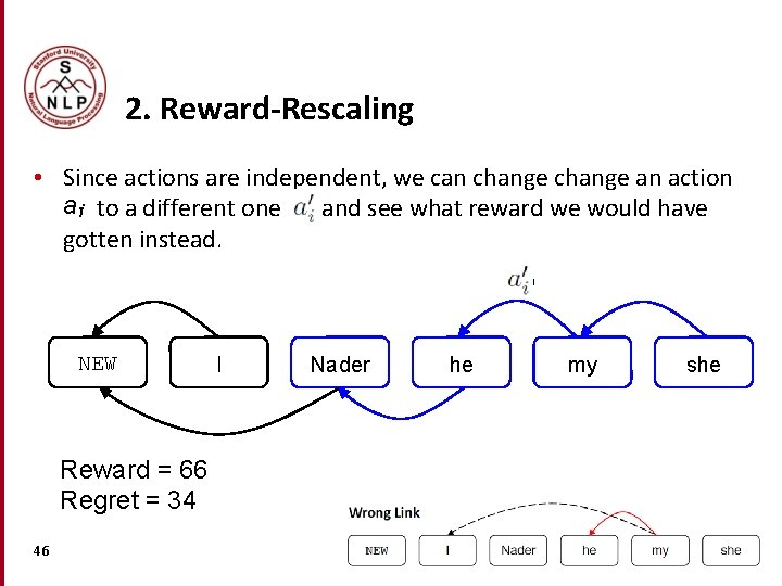 2. Reward-Rescaling • Since actions are independent, we can change an action ai to 2. Reward-Rescaling • Since actions are independent, we can change an action ai to