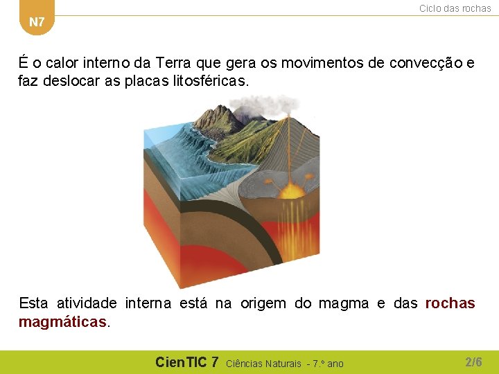 Ciclo das rochas N 7 É o calor interno da Terra que gera os Ciclo das rochas N 7 É o calor interno da Terra que gera os