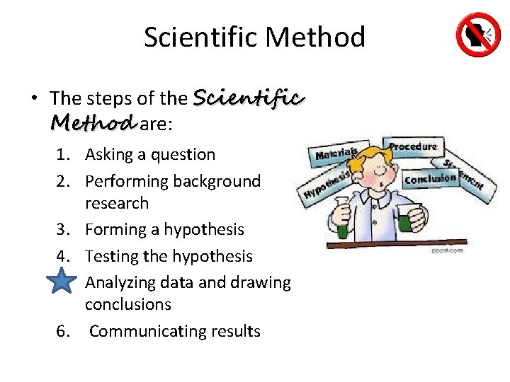 Scientific Method • The steps of the Scientific Method are: Method 1. Asking a Scientific Method • The steps of the Scientific Method are: Method 1. Asking a