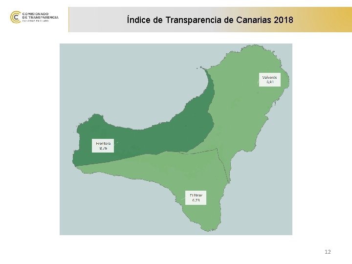Índice de Transparencia de Canarias 2018 12 