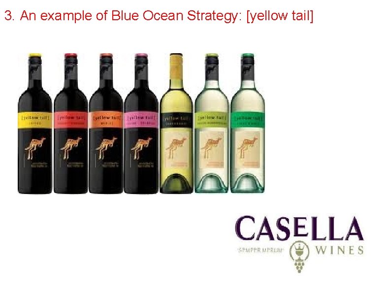 3. An example of Blue Ocean Strategy: [yellow tail] 