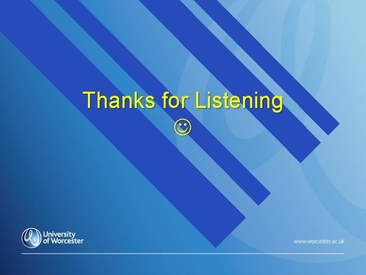 Thanks for Listening 