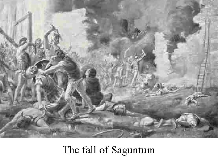 The fall of Saguntum 