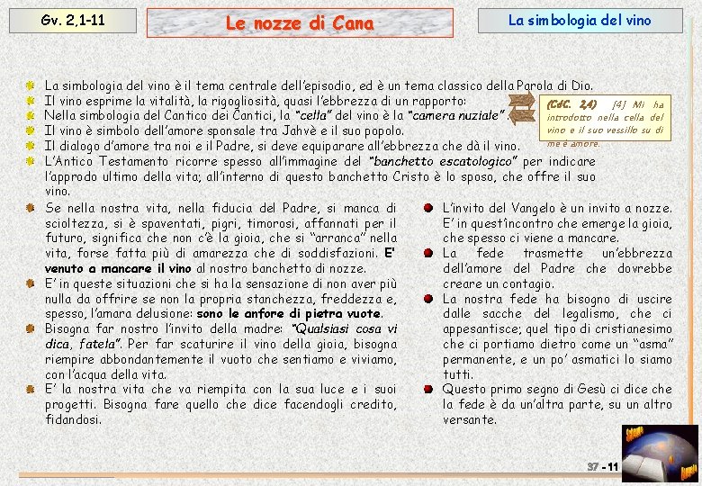 Le Nozze Di Cana Gv 2 1 11