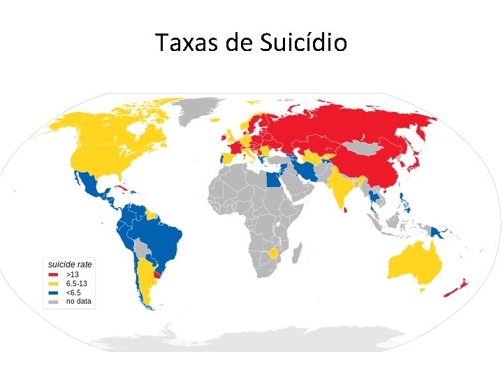 Taxas de Suicídio 