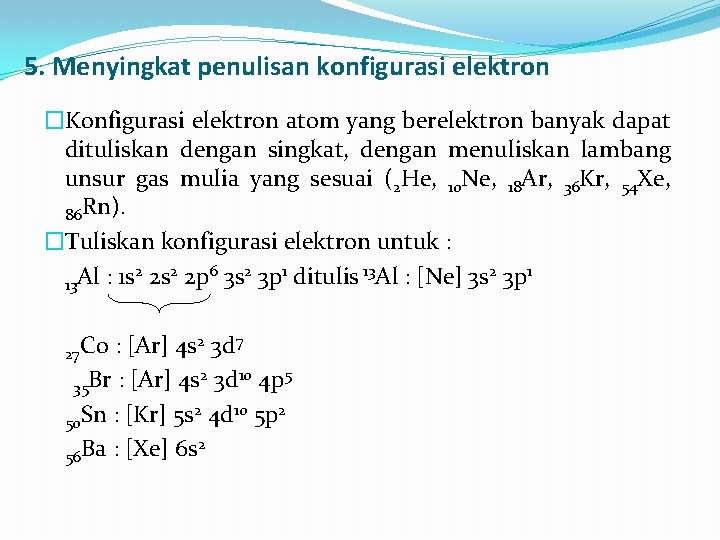 Konfigurasi elektron mekanika gelombang