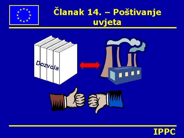 Članak 14. – Poštivanje uvjeta Dozv ola IPPC 