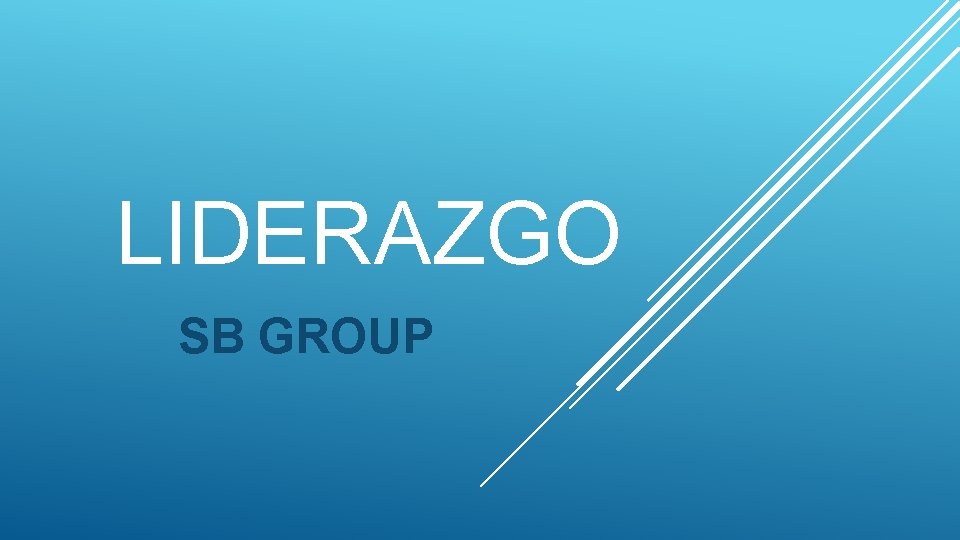 LIDERAZGO SB GROUP 