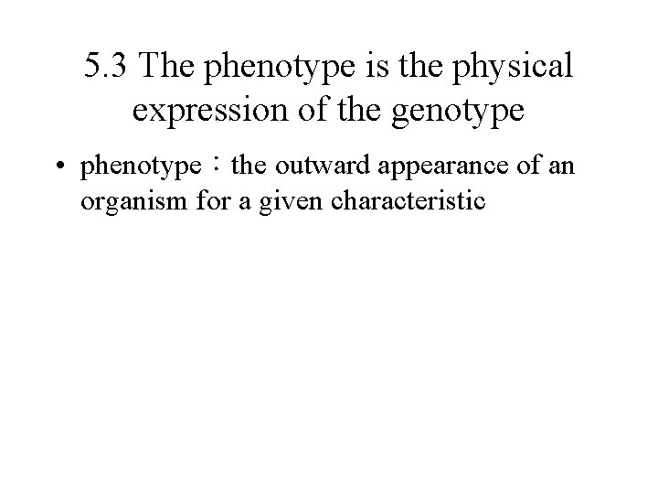 Chapter 5 Ecological genetics adaptation and natural selection