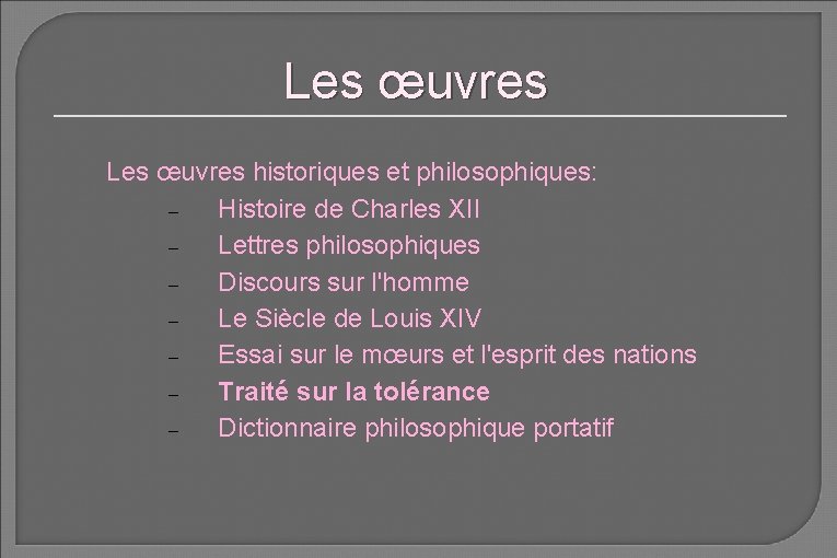 Les œuvres historiques et philosophiques: Histoire de Charles XII Lettres philosophiques Discours sur l'homme