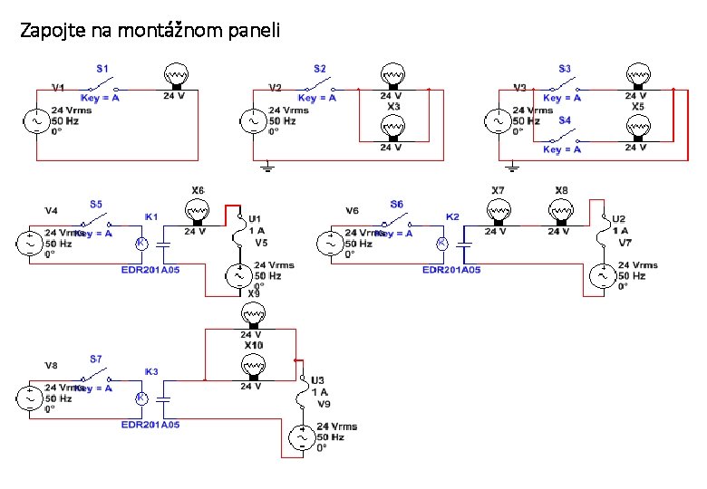 Zapojte na montážnom paneli Zapojte na montážnom paneli