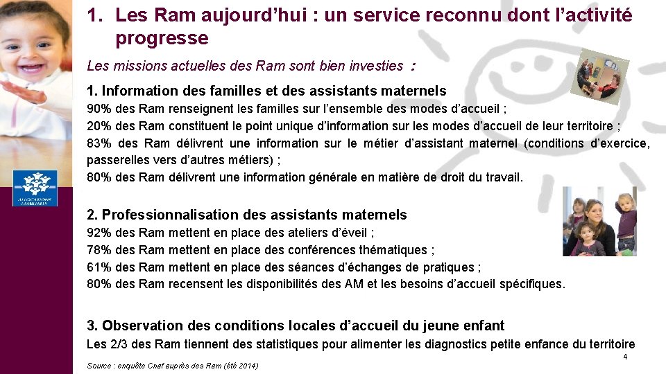 1. Les Ram aujourd’hui : un service reconnu dont l’activité progresse Les missions actuelles