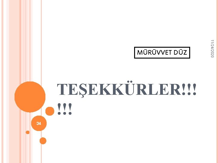 TEŞEKKÜRLER!!! 34 11/24/2020 MÜRÜVVET DÜZ 