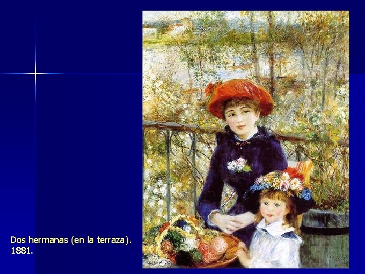 Dos hermanas (en la terraza). 1881. 