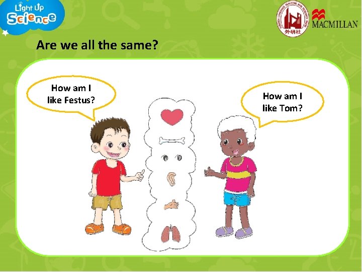 Are we all the same? How am I like Festus? How am I like