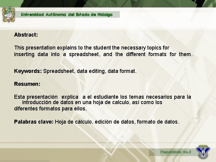 Abstract: This presentation explains to the student the necessary topics for inserting data into