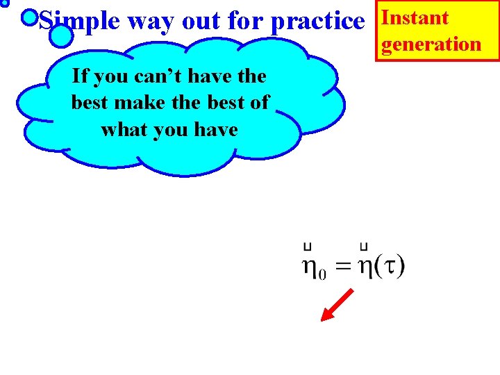 Simple way out for practice If you can’t have the best make the best