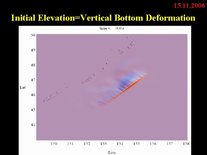 15. 11. 2006 Initial Elevation=Vertical Bottom Deformation 
