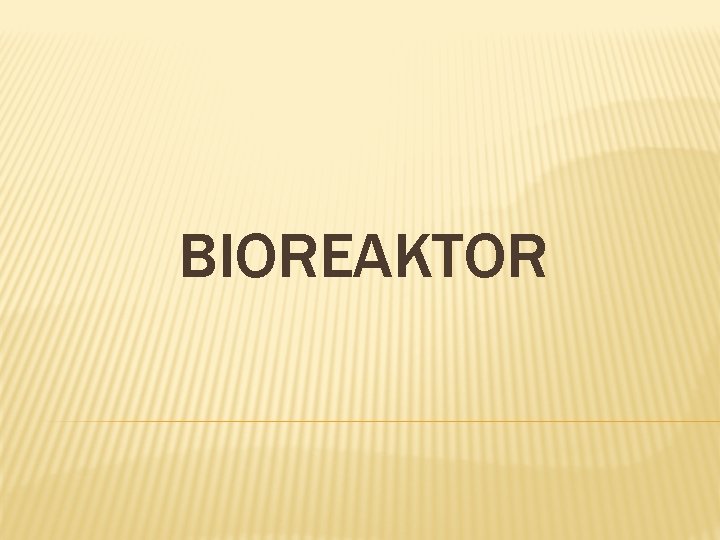 BIOREAKTOR 