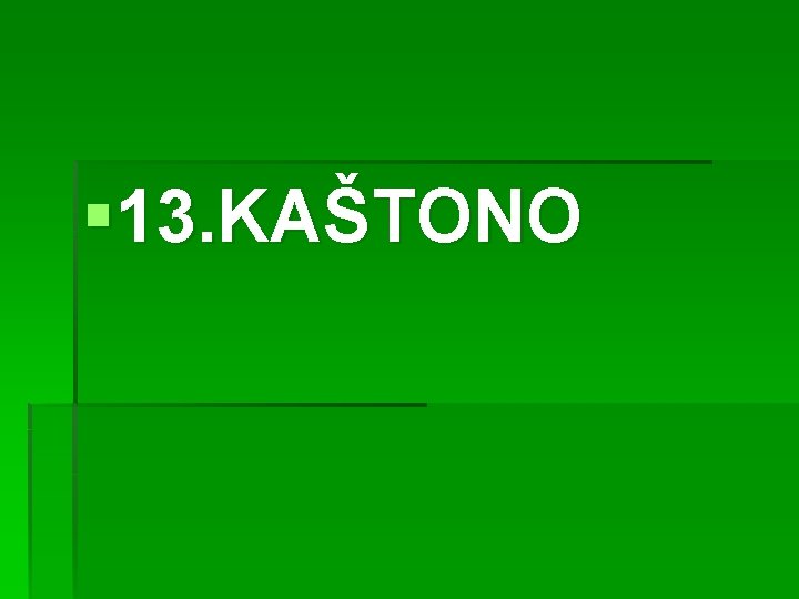 § 13. KAŠTONO 