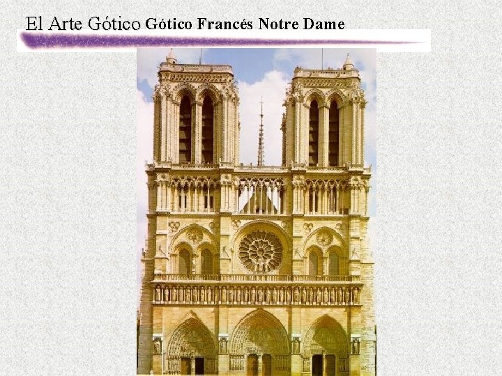 El Arte Gótico Francés Notre Dame 