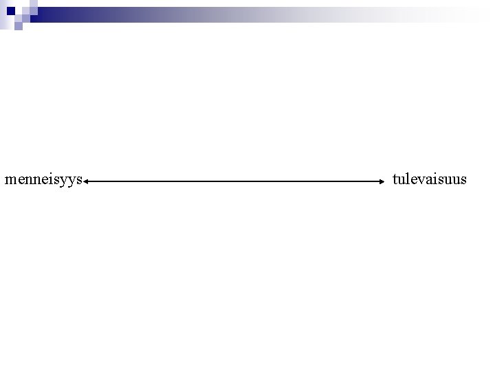 menneisyys tulevaisuus 